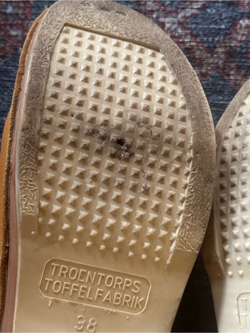 Troentorp Da Vinci Slip-On Leather Clogs in Ochre Yellow - Picture 6 of 8